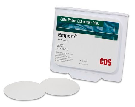 Empore&#8482; SPE Disks matrix active group Anion Exchange, diam. 47&#160;mm, pk of 20