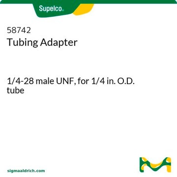 Tubing Adapter 1/4-28 male UNF, for 1/4 in. O.D. tube