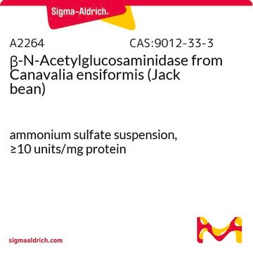 &#946;-N-Acetylglucosaminidase from Canavalia ensiformis (Jack bean) ammonium sulfate suspension, &#8805;10&#160;units/mg protein