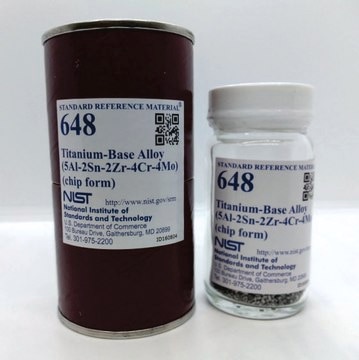 Titanium-base alloy NIST&#174; SRM&#174; 648, 5Al - 2Sn - 2Zr - 4Cr - 4Mo