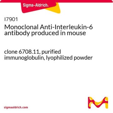 Monoclonal Anti-Interleukin-6 antibody produced in mouse clone 6708.11, purified immunoglobulin, lyophilized powder