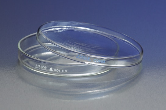 Pyrex&#174; petri dishes complete, O.D. × H 60&#160;mm × 15&#160;mm