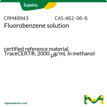 Fluorobenzene solution certified reference material, TraceCERT&#174;, 2000&#160;&#956;g/mL in methanol