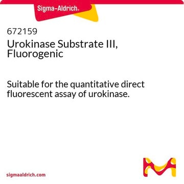 Urokinase Substrate III, Fluorogenic Suitable for the quantitative direct fluorescent assay of urokinase.