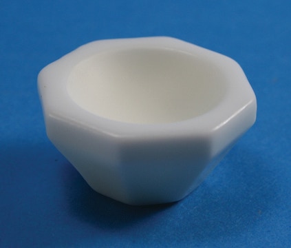 Coors&#8482; alumina mortar O.D. × H 50&#160;mm × 26&#160;mm, capacity 7&#160;mL