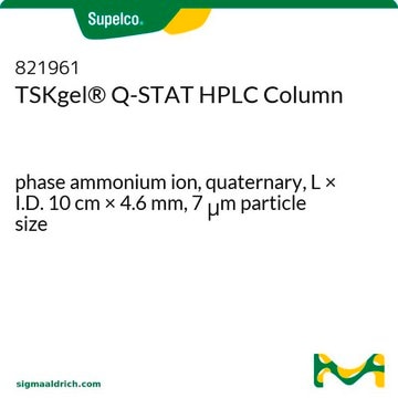 TSKgel&#174; Q-STAT HPLC Column phase ammonium ion, quaternary, L × I.D. 10&#160;cm × 4.6&#160;mm, 7&#160;&#956;m particle size