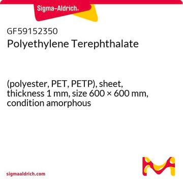 Polyethylene Terephthalate (polyester, PET, PETP), sheet, thickness 1&#160;mm, size 600 × 600&#160;mm, condition amorphous