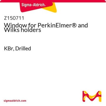 Window for PerkinElmer&#174; and Wilks holders KBr, Drilled