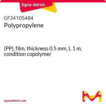 Polypropylene (PP), film, thickness 0.5&#160;mm, L 1&#160;m, condition copolymer