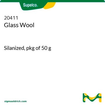 Glass Wool Silanized, pkg of 50&#160;g