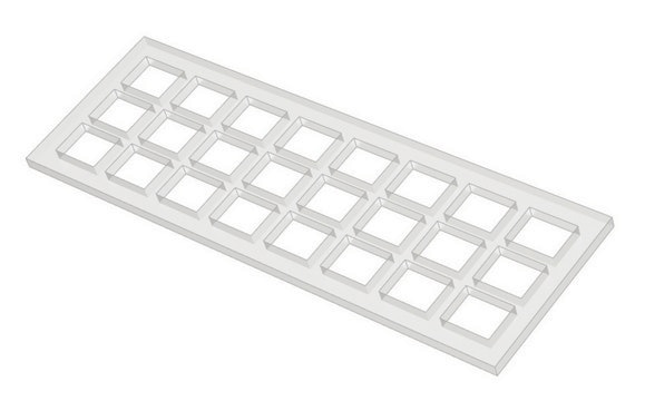 Grace Bio-Labs silicone gasket for ProPlate&#174; microarray system fits 24 wells, size 7&#160;mm × 5.8&#160;mm