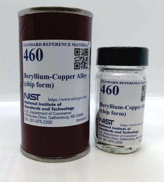 Beryllium-copper alloy NIST&#174; SRM&#174; 460