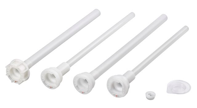 Dip tube (PVDF) for nitric acid pkg of 180&#160;L (Combi-containers)