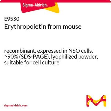 Erythropoietin from mouse recombinant, expressed in NSO cells, &#8805;90% (SDS-PAGE), lyophilized powder, suitable for cell culture