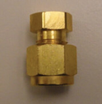 1/4 in. Brass Swagelok&#174; and PTFE Ferrule End-Fitting Assembly, Precleaned for Thermal Desorption Tube for use with 1/4 in. (6.35 mm) Thermal Desorption Tube, pk of 20&#160;ea