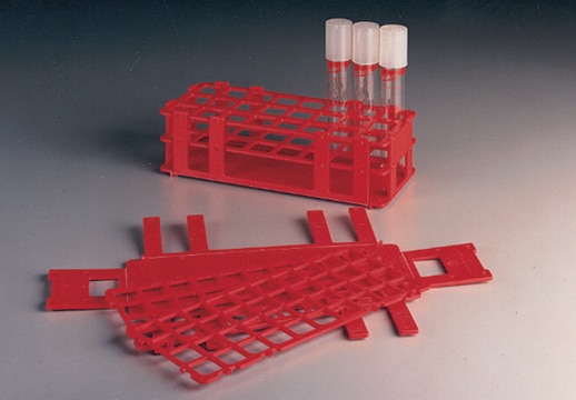 Test tube racks Holds 90 x 13 mm tubes, 6 × 15 array