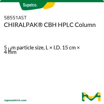 CHIRALPAK&#174; CBH HPLC Column 5&#160;&#956;m particle size, L × I.D. 15&#160;cm × 4&#160;mm