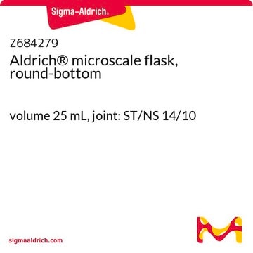 Aldrich&#174; microscale flask, round-bottom volume 25&#160;mL, joint: ST/NS 14/10