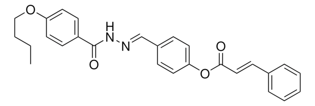 4-(2-(4-BUTOXYBENZOYL)CARBOHYDRAZONOYL)PHENYL 3-PHENYLACRYLATE AldrichCPR