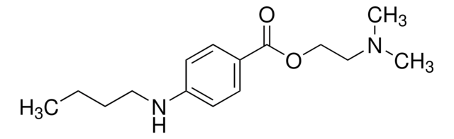 Tetracaine pharmaceutical secondary standard, certified reference material