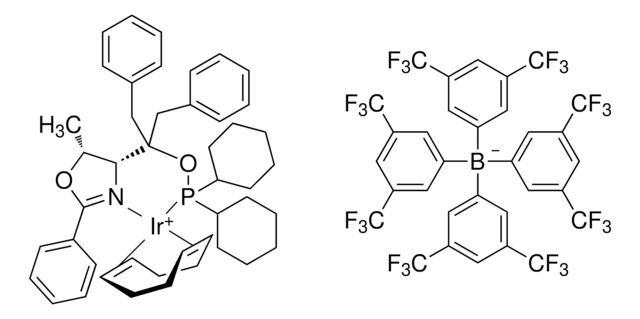 1,5-Cyclooctadiene{[dibenzyl((4R,5R)-5-methyl-2-phenyl-4,5-dihydro-4-oxazolyl)methyl]dicyclohexylphosphinite &#954;N:&#954;P}iridium(I) tetrakis(3,5-bis(trifluoromethyl)phenyl)borate 97%