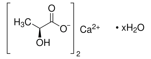 Calcium L-lactate hydrate powder, BioReagent, suitable for cell culture