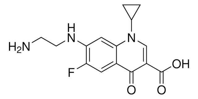 7-[(2-Aminoethyl)amino]-1-cyclopropyl-6-fluoro-1,4-dihydro-4-oxo-3-quinolinecarboxylic acid certified reference material, TraceCERT&#174;, Manufactured by: Sigma-Aldrich Production GmbH, Switzerland