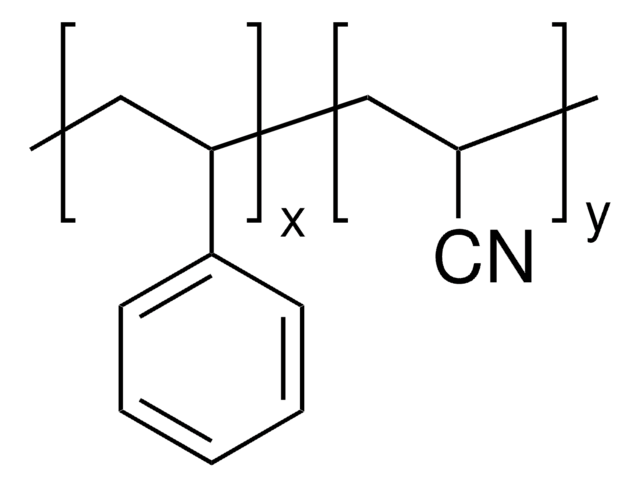 Poly(styrene-co-acrylonitrile) average Mw ~165,000 by GPC, acrylonitrile 25&#160;wt. %, pellets