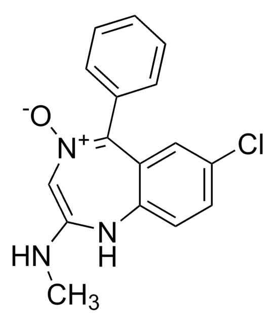 Chlordiazepoxide solution 1.0&#160;mg/mL in methanol, ampule of 1&#160;mL, certified reference material, Cerilliant&#174;