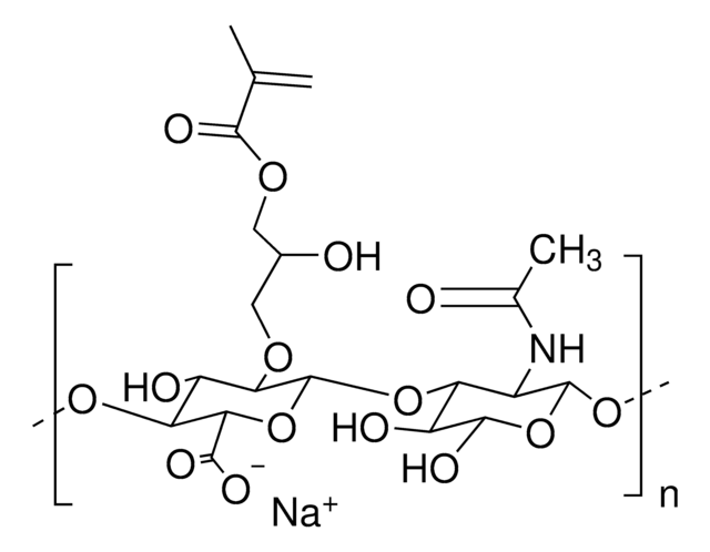 Hyaluronic acid methacrylate Low Viscosity, Low Endotoxin, 0.2 um sterile filtered, 0.2&#160;&#956;m, sterile-filtered