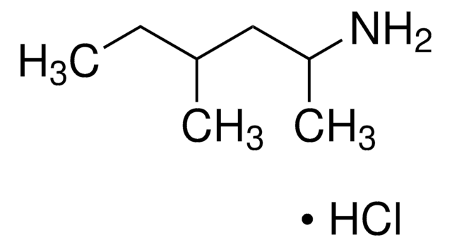 Methylhexanamine hydrochloride solution 1.0&#160;mg/mL in methanol (as free base), ampule of 1&#160;mL, certified reference material, Cerilliant&#174;