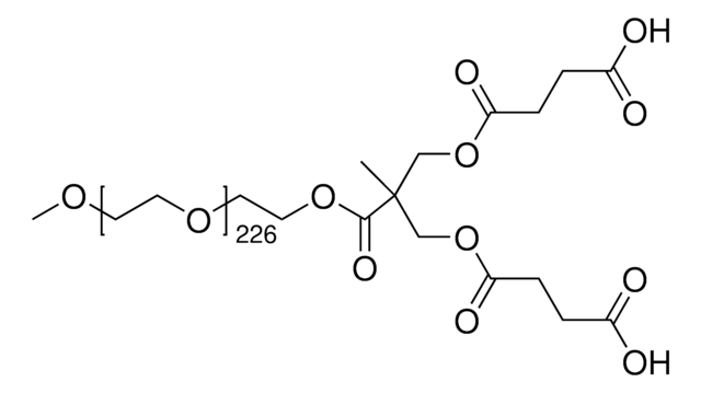 Poly(ethylene glycol) linear dendron carboxyl terminated, PEG Mn 10,000, generation 1