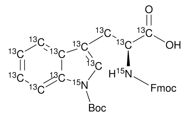 Fmoc-Trp(Boc)-OH-13C11, 15N2 98 atom % 15N, 99 atom % 13C, 97% (CP)