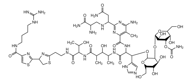 Phleomycin ready made solution 0.2 &#956;m filtered, 20mg/mL in 20mM HEPES