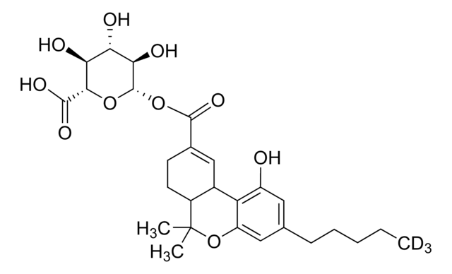 (±)-cis-11-Nor-9-carboxy-&#916;9-THC-D3 glucuronide solution 100&#160;&#956;g/mL in methanol, ampule of 1&#160;mL, certified reference material, Cerilliant&#174;