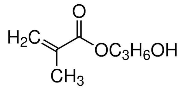 Hydroxypropyl methacrylate Mixture of hydroxypropyl and hydroxyisopropyl methacrylates, 97%, contains 180-220&#160;ppm monomethyl ether hydroquinone as inhibitor