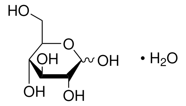 D-(+)-Glucose monohydrate suitable for microbiology, pH 6-7 (20&#160;°C, 100&#160;g/L in H2O)