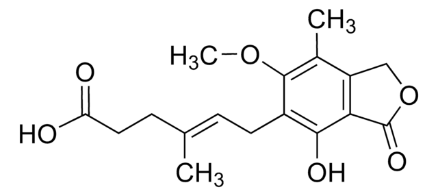 Mycophenolic acid solution 1.0&#160;mg/mL in acetonitrile, ampule of 1&#160;mL, certified reference material, Cerilliant&#174;