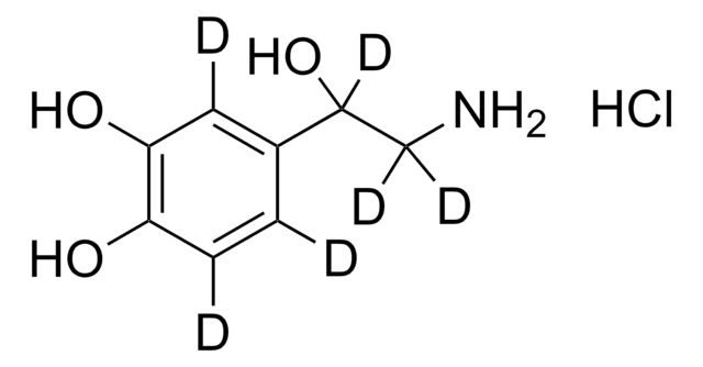 (±)-Norepinephrine-D6 hydrochloride solution 100&#160;&#956;g/mL in methanol (as free base), ampule of 1&#160;mL, certified reference material, Cerilliant&#174;