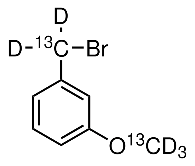 3-Methoxy-13C,d3-benzyl-&#945;-13C,&#945;,&#945;-d2 bromide 98 atom % D, 99 atom % 13C