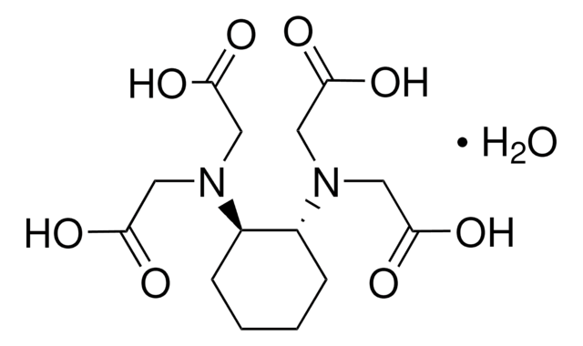 trans-1,2-Diaminocyclohexane-N,N,N&#8242;,N&#8242;-tetraacetic acid monohydrate ACS reagent, for complexometry, 98%