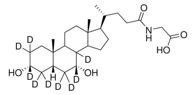 Glycochenodeoxycholic-2,2,3,4,4,6,6,7,8-d9 acid solution 100&#160;&#956;g/mL in methanol, &#8805;98 atom % D, &#8805;97% (CP)