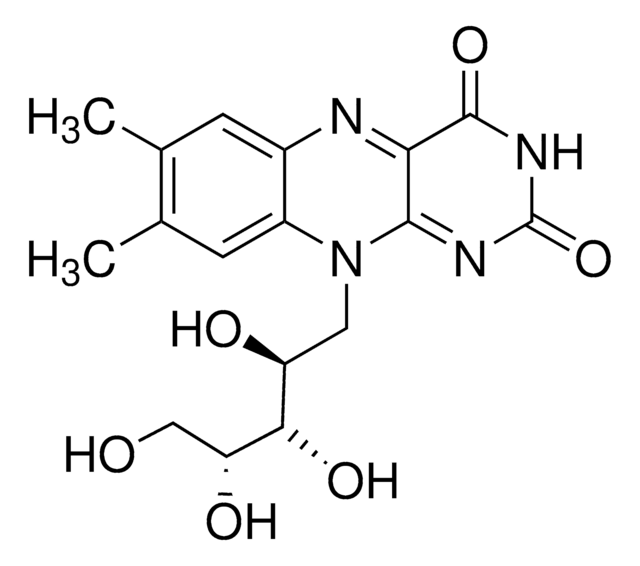 (&#8722;)-Riboflavin 100&#160;&#956;g/mL (1% ammonium acetate in 50:50 methanol:water), certified reference material, ampule of 1&#160;mL, Cerilliant&#174;