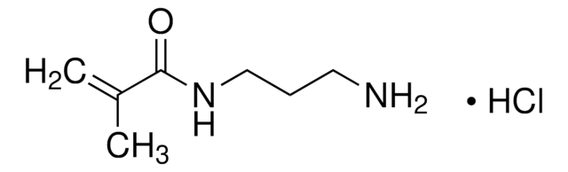 N-(3-Aminopropyl)methacrylamide hydrochloride contains &#8804;1,000&#160;ppm MEHQ as stabilizer, 98% (HPLC)