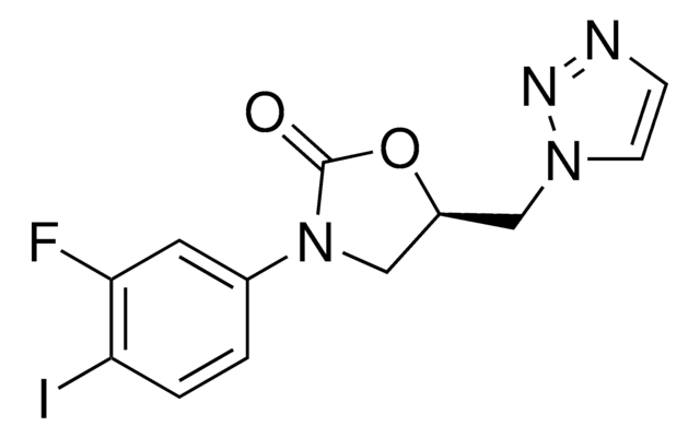 (R)-5-((1H-1,2,3-Triazol-1-yl)methyl)-3-(3-fluoro-4-iodophenyl)oxazolidin-2-one