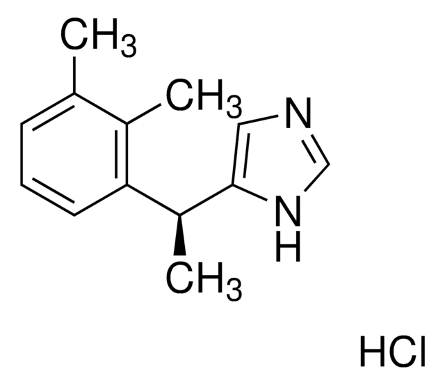 Dexmedetomidine hydrochloride solution 1&#160;mg/mL in methanol ((as free base)), certified reference material, ampule of 1&#160;mL, Cerilliant&#174;