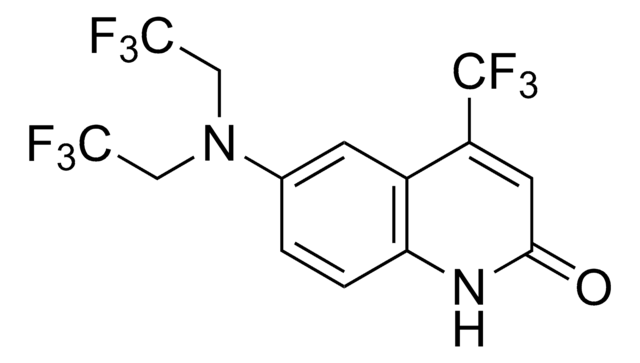 6-[Bis(2,2,2-trifluoroethyl)amino]-4-(trifluoromethyl)-2(1H)-quinolinone analytical standard