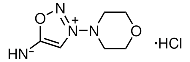 3-Morpholinosydnonimine hydrochloride (consistent with structure, NMR)