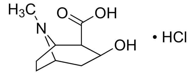 Ecgonine hydrochloride solution 1.0&#160;mg/mL in methanol (as free base), ampule of 1&#160;mL, certified reference material, Cerilliant&#174;