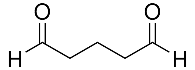 Glutaraldehyde solution Grade I, 25% in H2O, specially purified for use as an electron microscopy fixative